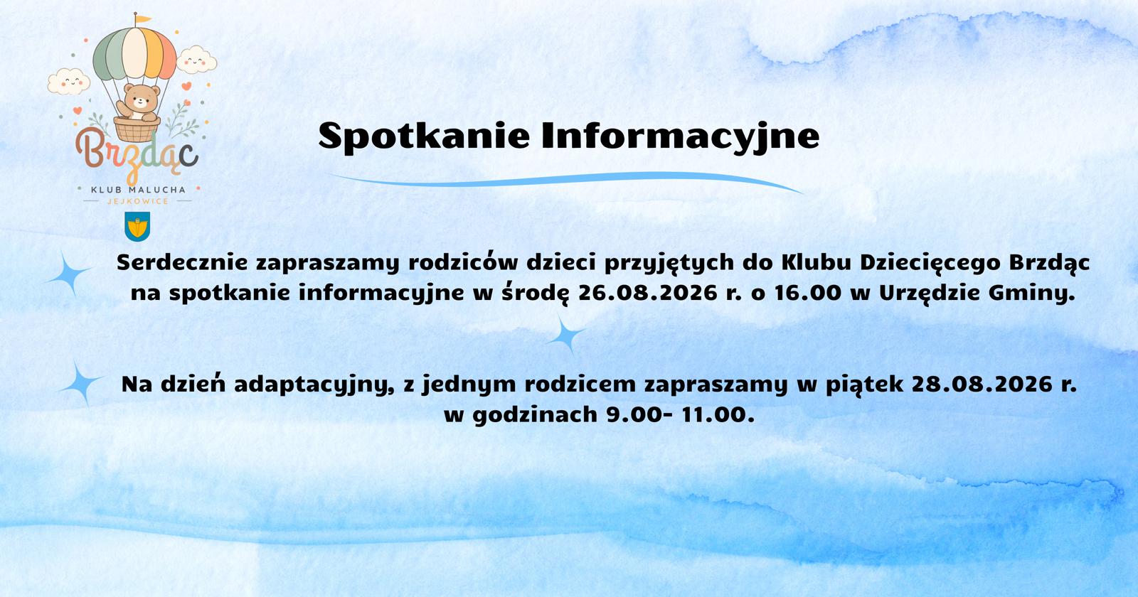 Spotkanie informacyjne Brzdąc