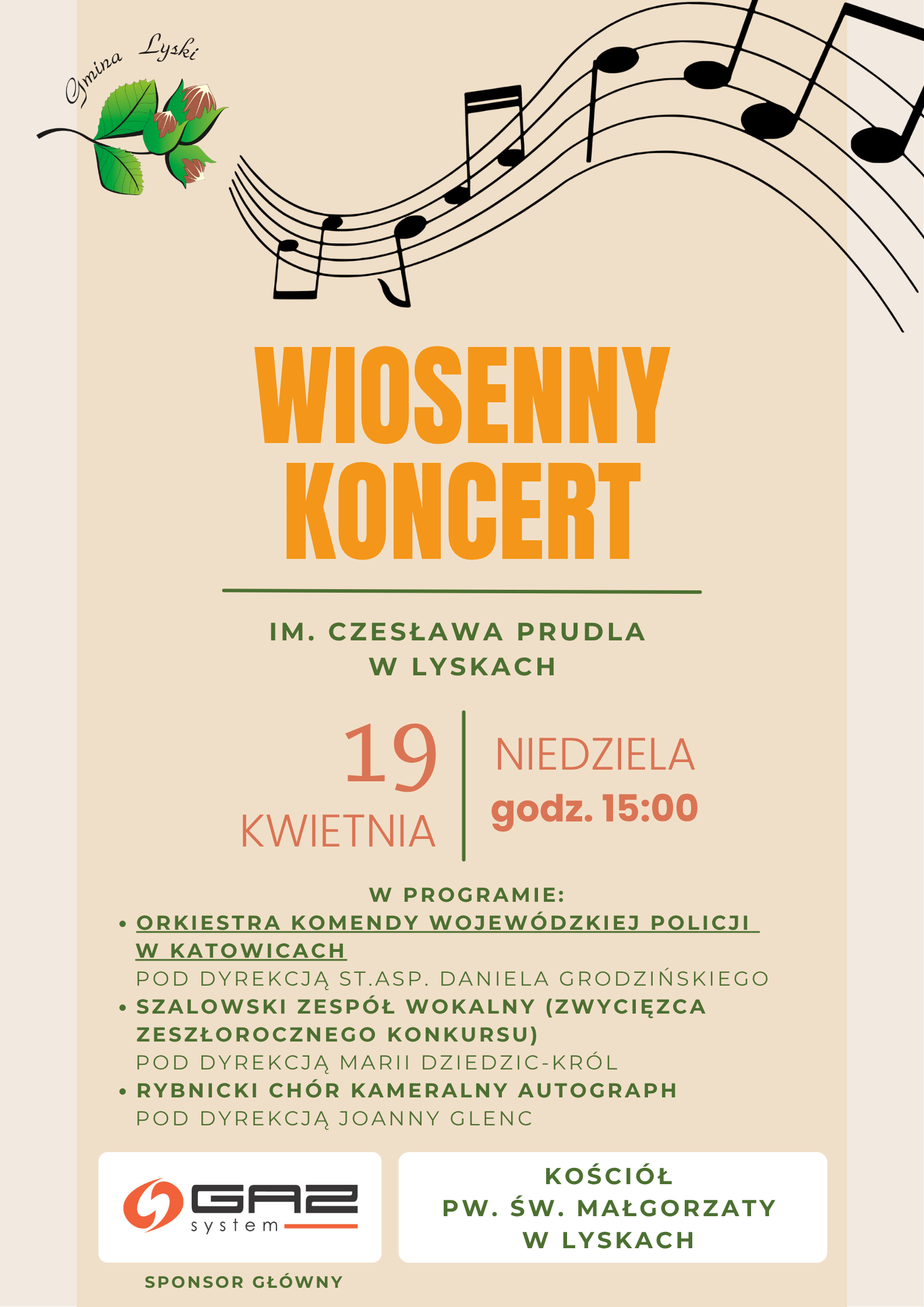 Wiosenny koncert w&nbsp;Lyskach