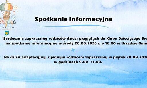 Spotkanie informacyjne Brzdąc