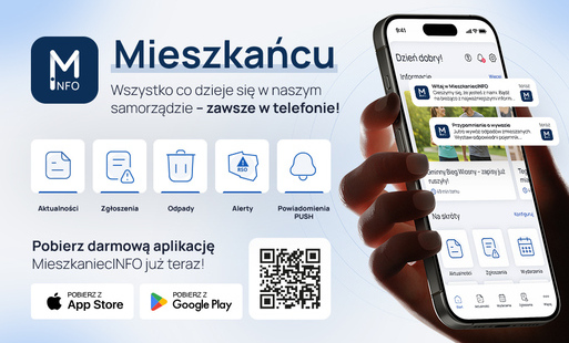 Zdjęcie do Aplikacja MieszkaniecINFO już dostępna! Cały samorząd w Twoim telefonie.